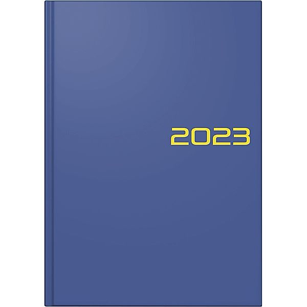 Tageskalender Modell 795, 2023, Balacron-Einband blau