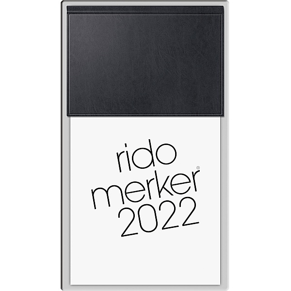 Tageskalender Modell Merker 2022, Miradur-Einband schwarz