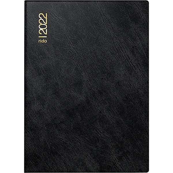 Tageskalender  Modell Technik III 2022, Schaumfolien-Einband Catana schwarz