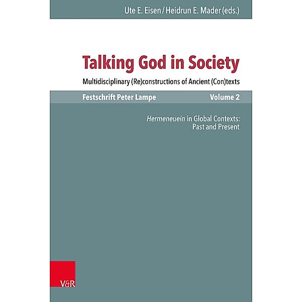 Talking God in Society / Novum Testamentum et Orbis Antiquus / Studien zur Umwelt des Neuen Testaments