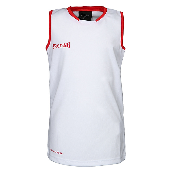 Spalding Tank-Top MOVE in weiß/rot