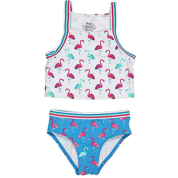 Hatley Tankini FANCY FLAMINGOS in weiß/blau