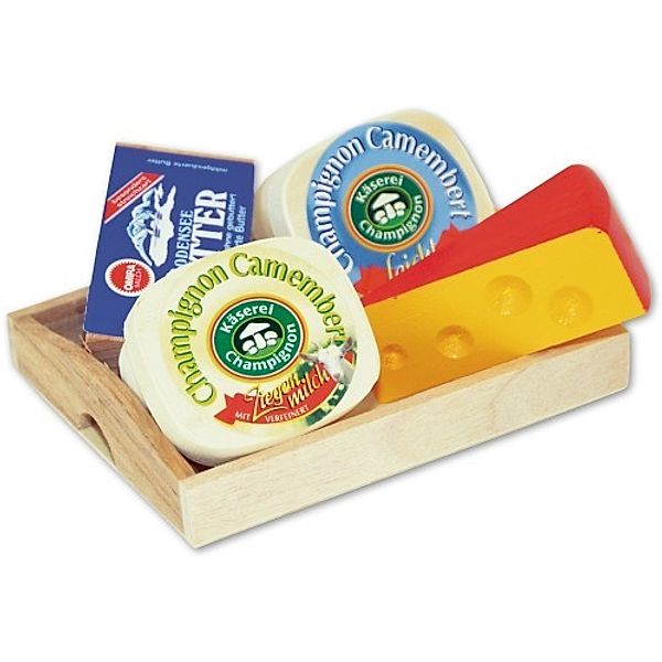 Tanner Käse-Butter-Tablett, Kaufladenzubehör, 5-teilig