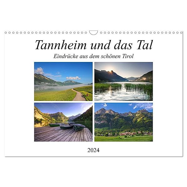 Tannheim und das Tal (Wandkalender 2024 DIN A3 quer), CALVENDO Monatskalender, Steffen Gierok