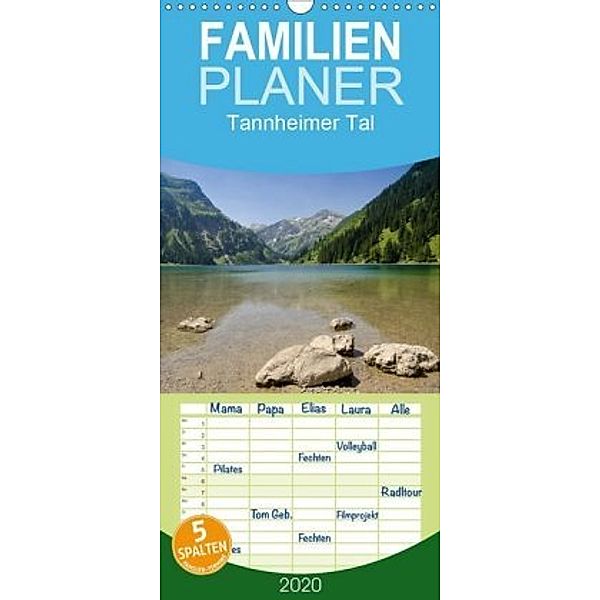 Tannheimer Tal - Familienplaner hoch (Wandkalender 2020 , 21 cm x 45 cm, hoch), Bernd Schmidt