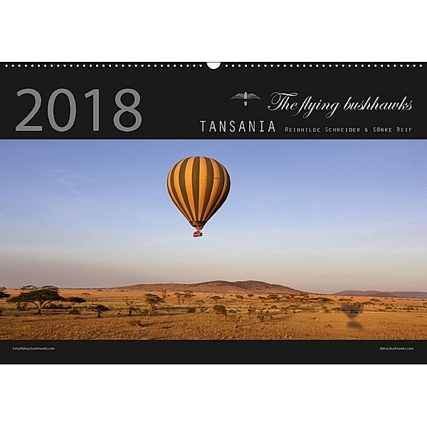 Tansania 2018 (Wandkalender 2018 DIN A2 quer), The flying bushhawks