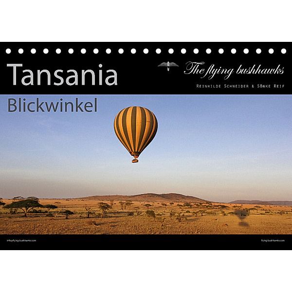 Tansania Blickwinkel 2023 (Tischkalender 2023 DIN A5 quer), The flying bushhawks