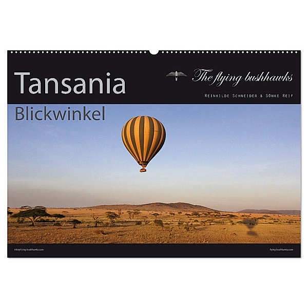 Tansania Blickwinkel 2024 (Wandkalender 2024 DIN A2 quer), CALVENDO Monatskalender, The flying bushhawks