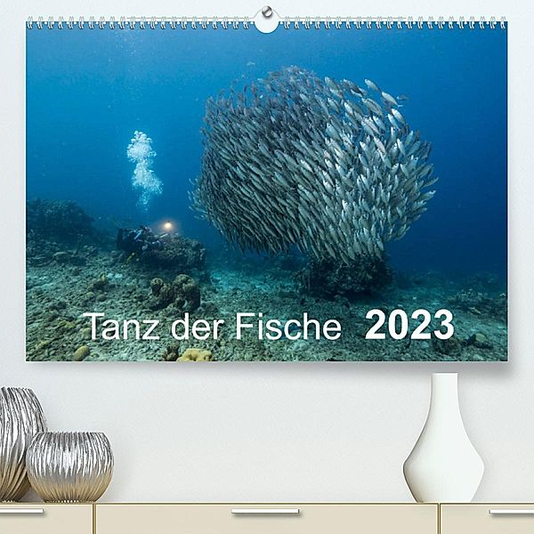 Tanz der Fische (Premium, hochwertiger DIN A2 Wandkalender 2023, Kunstdruck in Hochglanz), Yvonne Kühnast