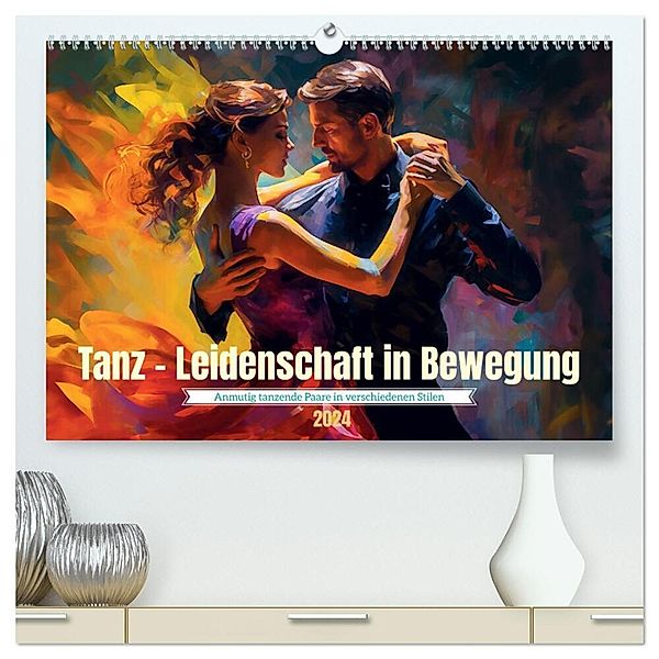 Tanz Leidenschaft in Bewegung (hochwertiger Premium Wandkalender 2024 DIN A2 quer), Kunstdruck in Hochglanz, Kerstin Waurick