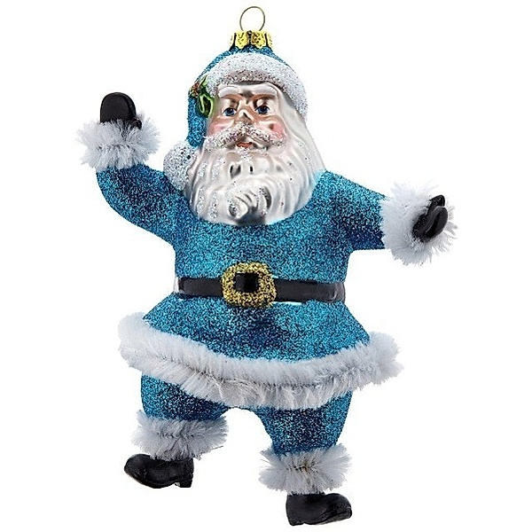 Tanzender Santa, blau