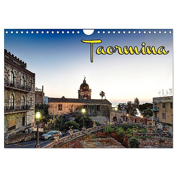 Taormina zur blauen Stunde (Wandkalender 2025 DIN A4 quer), CALVENDO Monatskalender, Calvendo, Jens Schneider