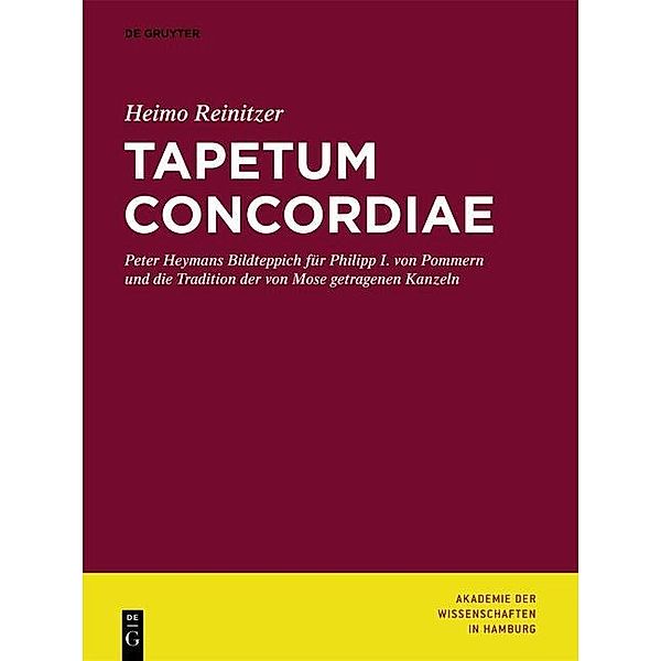 Tapetum Concordiae 1 / Abhandlungen der Akademie der Wissenschaften in Hamburg Bd.1, Heimo Reinitzer