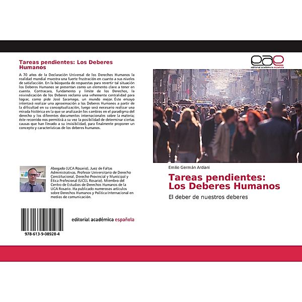 Tareas pendientes: Los Deberes Humanos, Emilio Germán Ardiani