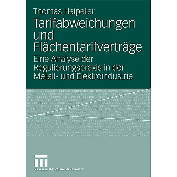Tarifabweichungen und Flächentarifverträge, Thomas Haipeter