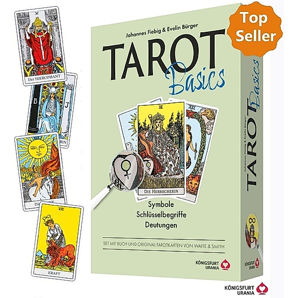 Tarot Basic Waite - Symbole, Schlüsselbegriffe, Deutungen, m. Tarotkarten, Johannes Fiebig
