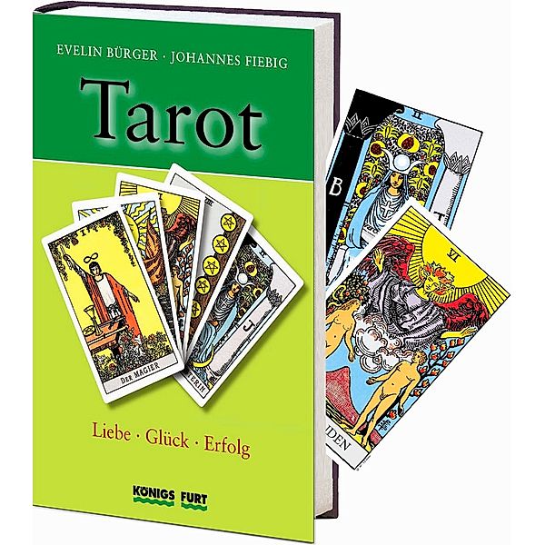 Tarot, m. 78 Rider/Waite-Tarotkarten, Evelin Bürger, Johannes Fiebig