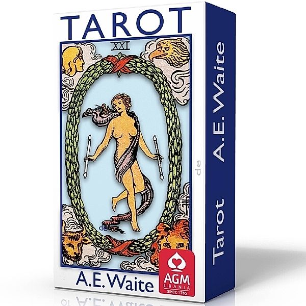 Tarot of A.E. Waite (Blue Edition, Pocket, Portuguese), Arthur Edward Waite