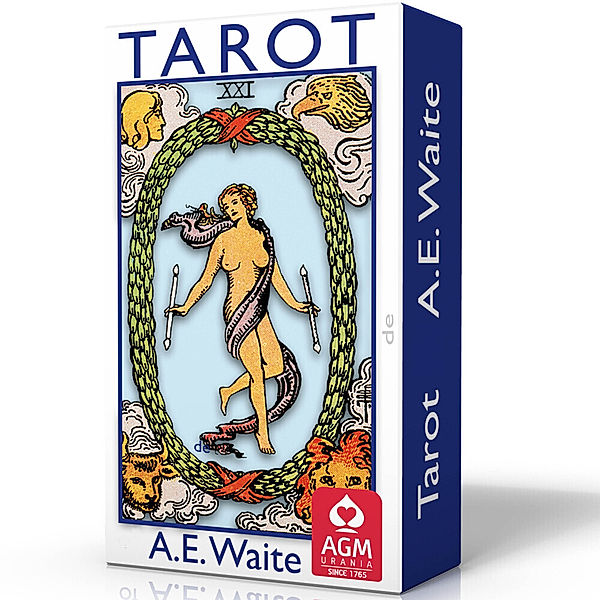 Tarot of A.E. Waite (Blue Edition, Standard, Spanish), m. 1 Buch, m. 78 Beilage, Arthur Edward Waite