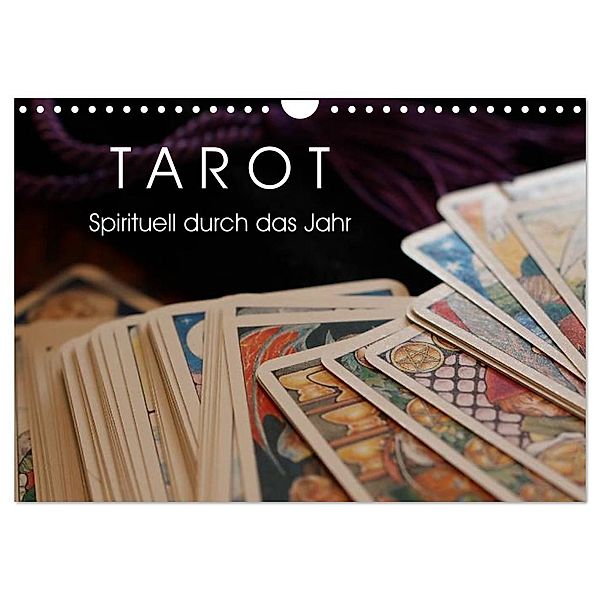 Tarot. Spirituell durch das Jahr (Wandkalender 2025 DIN A4 quer), CALVENDO Monatskalender, Calvendo, Elisabeth Stanzer