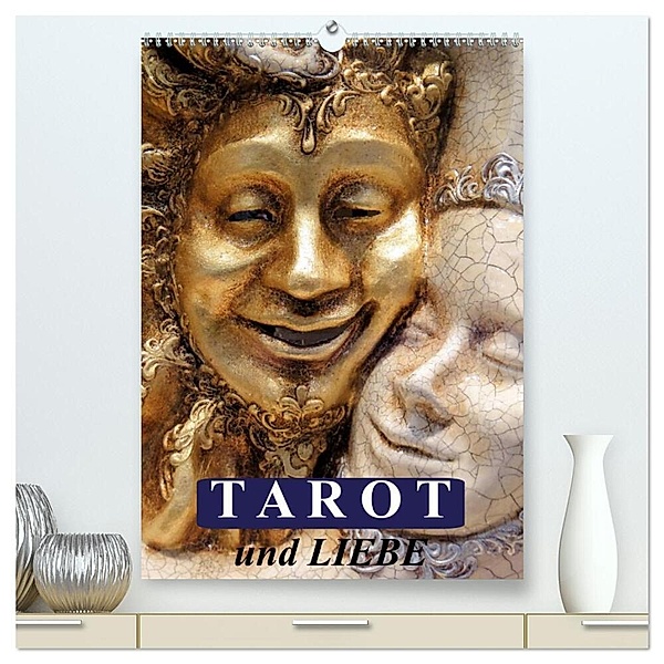 Tarot und Liebe (hochwertiger Premium Wandkalender 2024 DIN A2 hoch), Kunstdruck in Hochglanz, Elisabeth Stanzer
