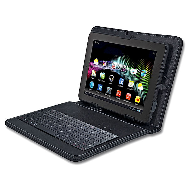 Tasche mit integrierter QWERTZ-Tastatur für Tablet PC 4