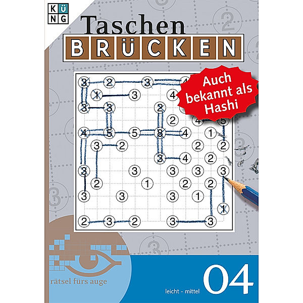 Taschen-Brücken Taschenbuch / Brücken-Rätselbuch, Auch bekannt als Hashi.Bd.4, Conceptis Puzzles