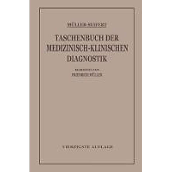 Taschenbuch der Medizinisch-Klinischen Diagnostik, Friedrich von Müller, Otto Seifert