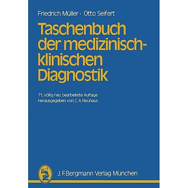 Taschenbuch der medizinisch-klinischen Diagnostik, Friedrich Müller, Otto Seifert