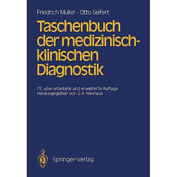 Taschenbuch der medizinisch-klinischen Diagnostik, Friedrich Müller, Otto Seifert