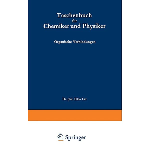 Taschenbuch für Chemiker und Physiker