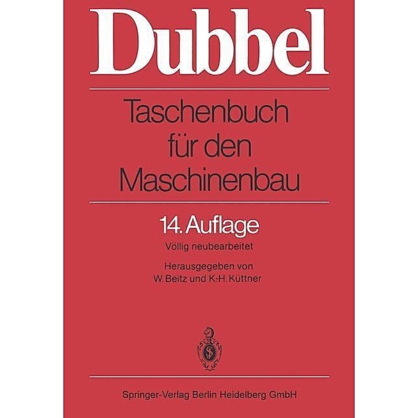 Taschenbuch für den Maschinenbau / DUBBEL Praxis