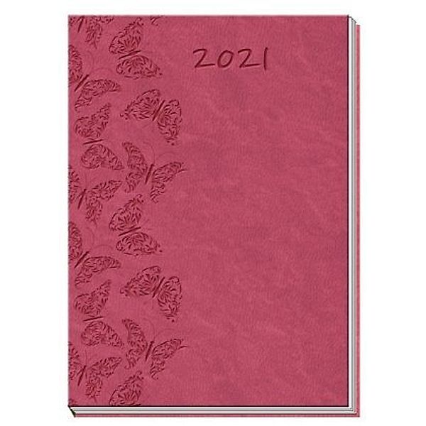 Taschenkalender 2021 A7 Soft Touch Schmetterlinge