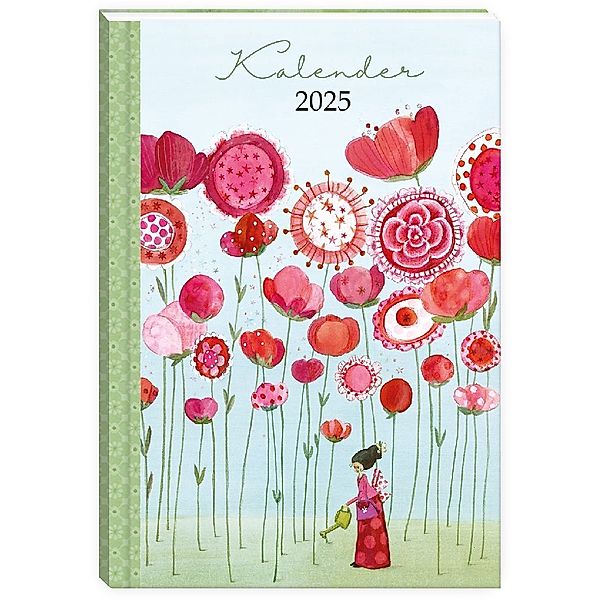 Taschenkalender 2025, Mohnblumen, Silke Leffler