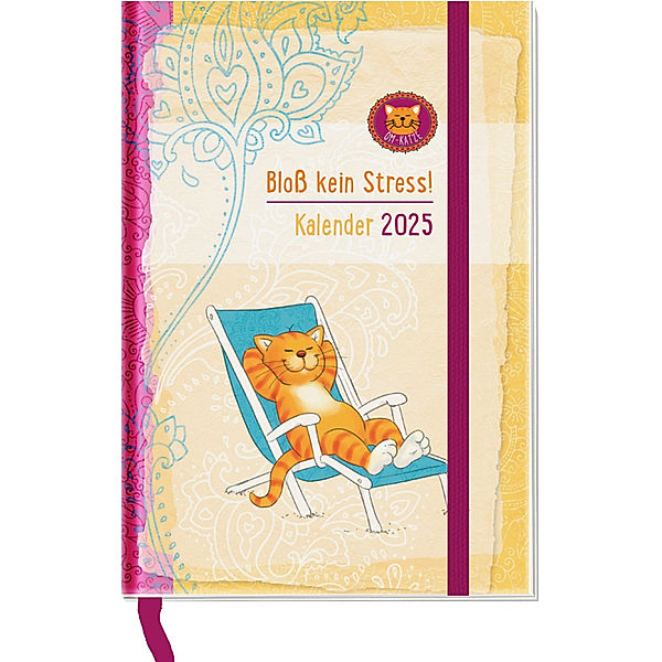 Taschenkalender 2025: Om-Katze: Bloss kein Stress!