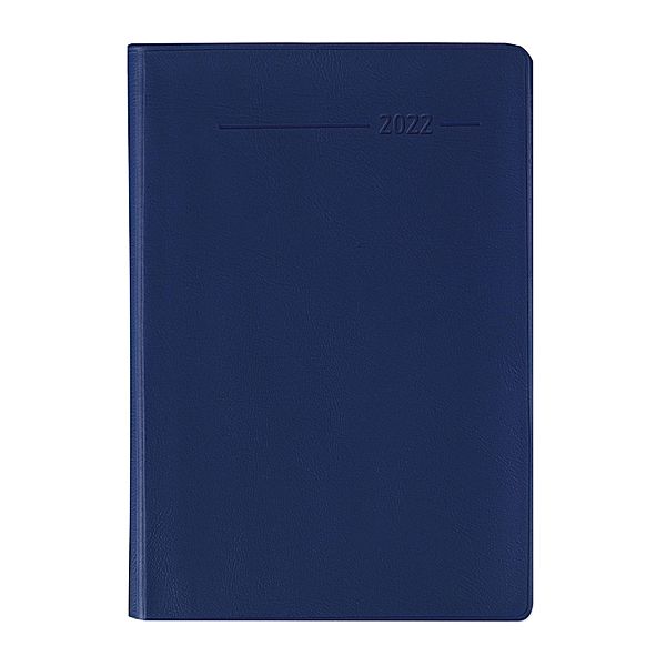 Taschenkalender Buch PVC blau 2022