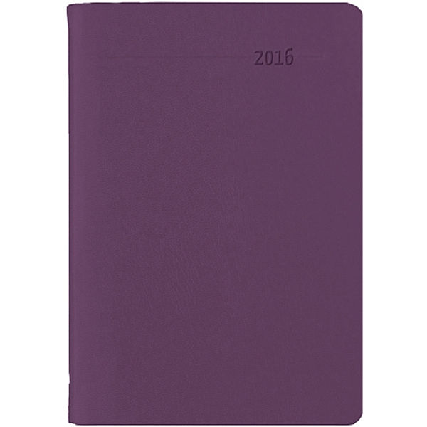 Taschenkalender Buch PVC lila 2016