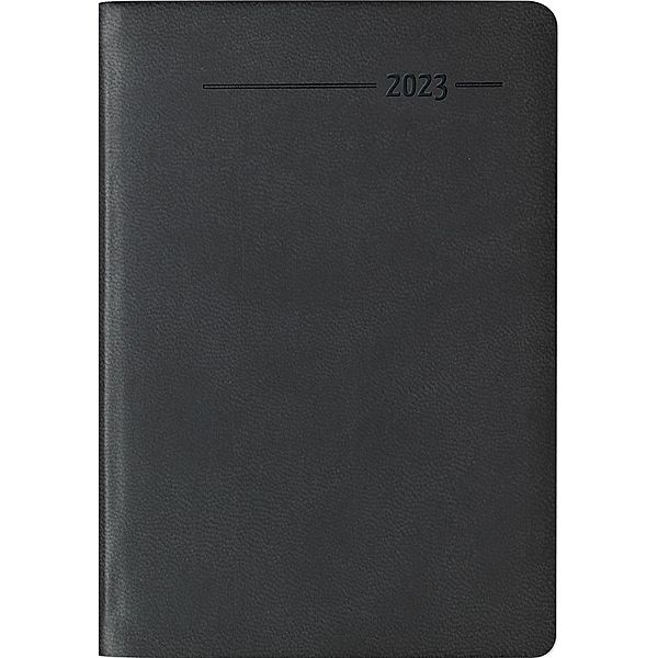 Taschenkalender Buch Tucson schwarz 2023 - Büro-Kalender 8x11,5 cm - 1 Woche 2 Seiten - 144 Seiten - Notiz-Heft - Alpha