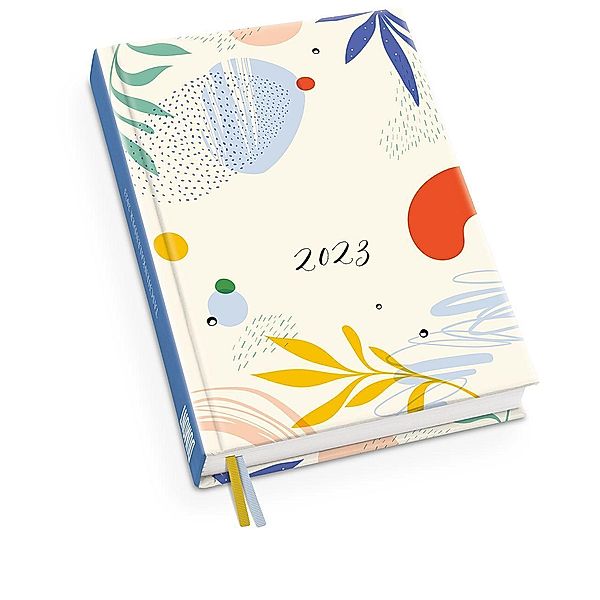 Taschenkalender »Kunterbunt« 2023 - Terminplaner mit Wochenkalendarium - Format 11,3 x 16,3 cm