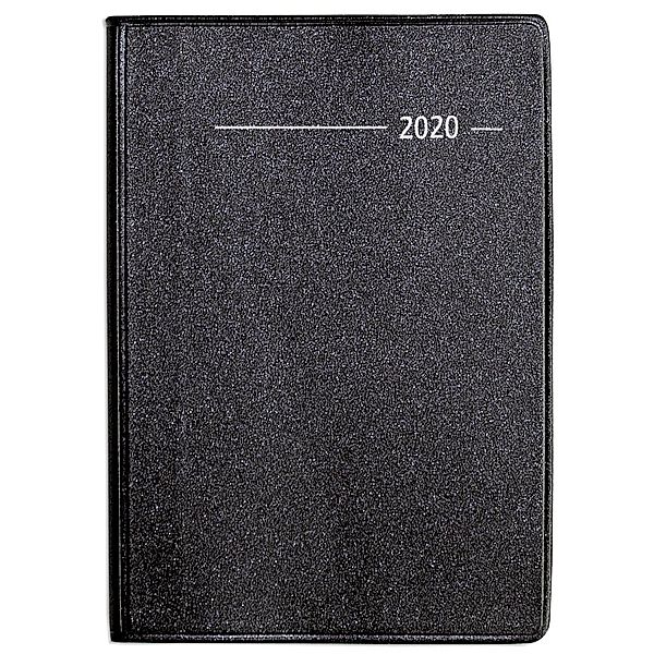 Taschenkalender Mini Metallic schwarz 2020, ALPHA EDITION