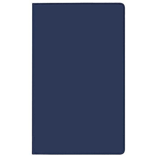 Taschenkalender Modus geheftet PVC blau 2017