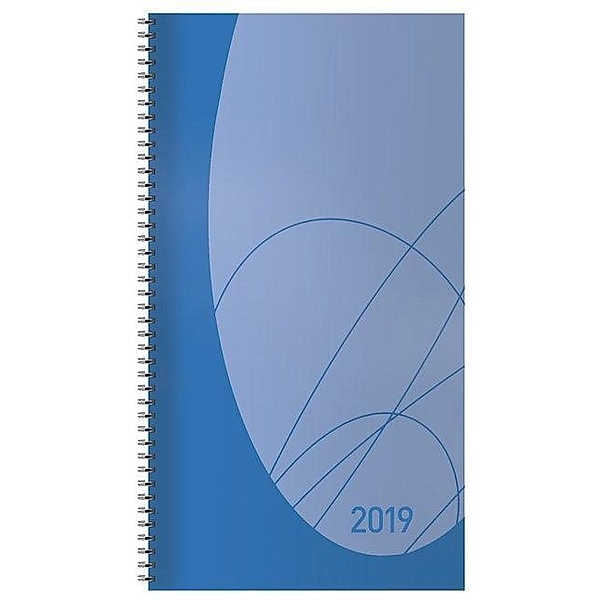 Taschenkalender Modus XL Flexi Colourlux blau 2019