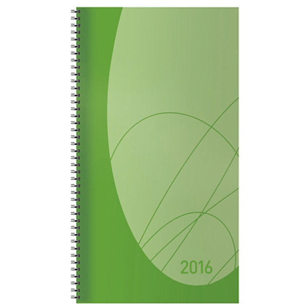 Taschenkalender Modus XL Flexi Colourlux grün 2016