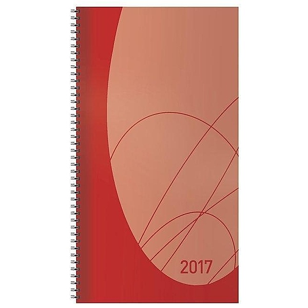 Taschenkalender Modus XL Flexi Colourlux rot 2017