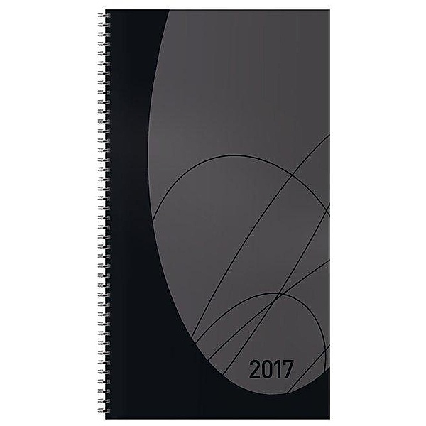Taschenkalender Modus XL Flexi Colourlux schwarz 2017