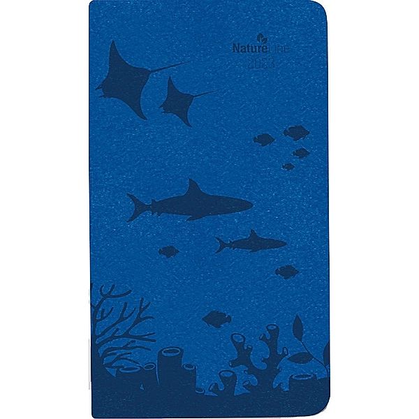 Taschenkalender Nature Line Ocean 2023 - Taschen-Kalender 9x15,6 cm - 1 Woche 2 Seiten - 128 Seiten - Umwelt-Kalender -