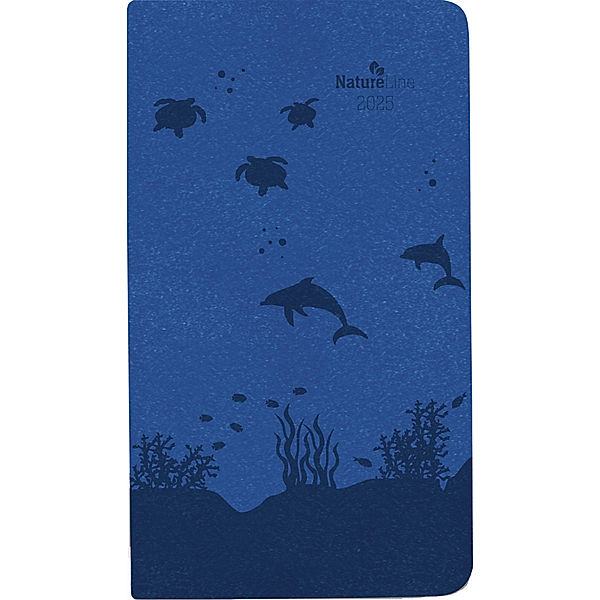 Taschenkalender Nature Line Ocean 2025 - Taschen-Kalender 9x15,6 cm - 1 Woche 2 Seiten - 128 Seiten - Umwelt-Kalender - mit Hardcover - Alpha Edition