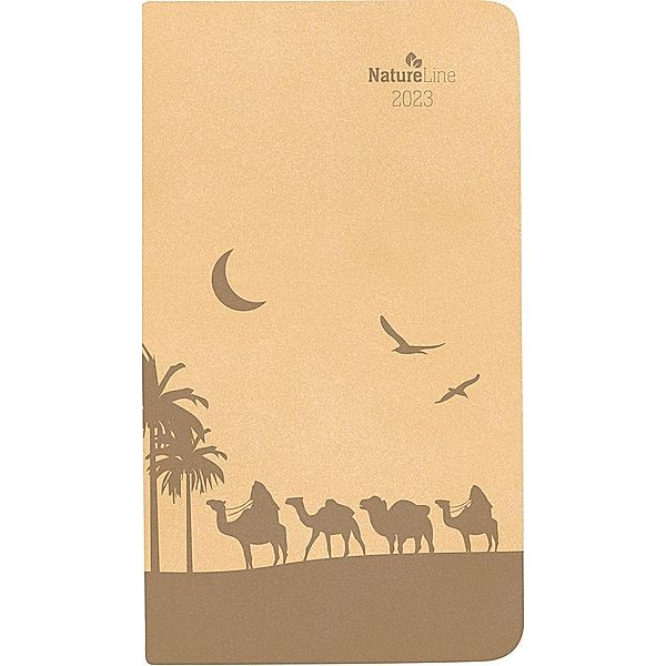 Taschenkalender Nature Line Sand 2023 - Taschen-Kalender 9x15,6 cm - 1 Woche 2 Seiten - 128 Seiten - Umwelt-Kalender - m, ALPHA EDITION