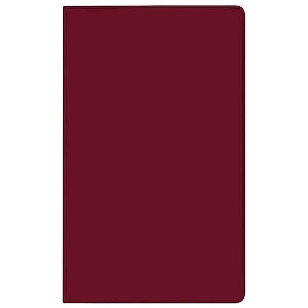 Taschenkalender Saturn Leporello PVC burgund 2019