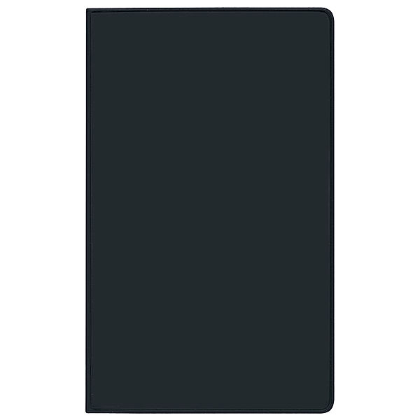 Taschenkalender Saturn Leporello PVC schwarz 2025